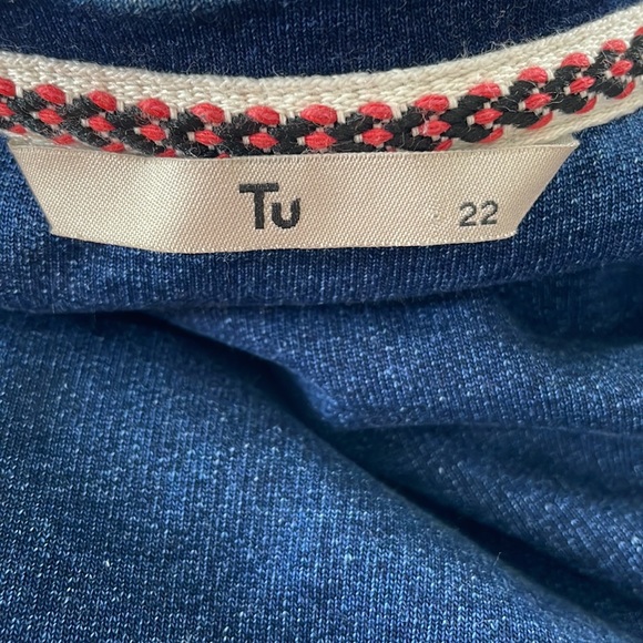 Tu denim look tunic dress size 22 - Picture 4 of 5